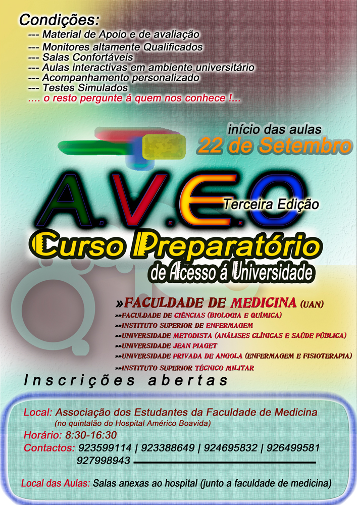 Cartaz Curso Preparatório AVEO 2008